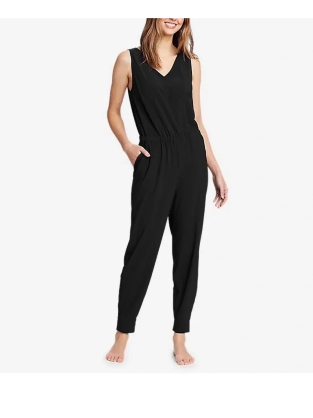 Eddie Bauer Large Black Departure Jumpsuit